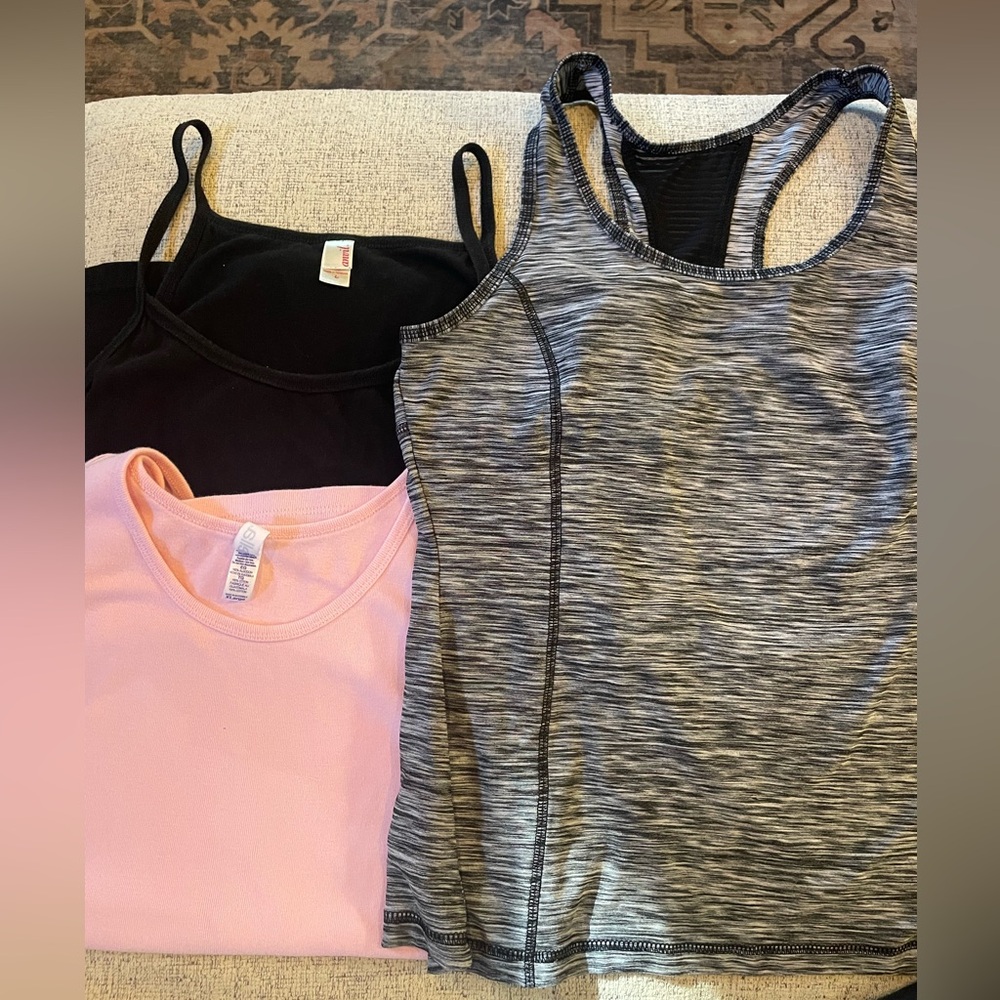 Women's Tank Tops - Black, Pink, and Gray